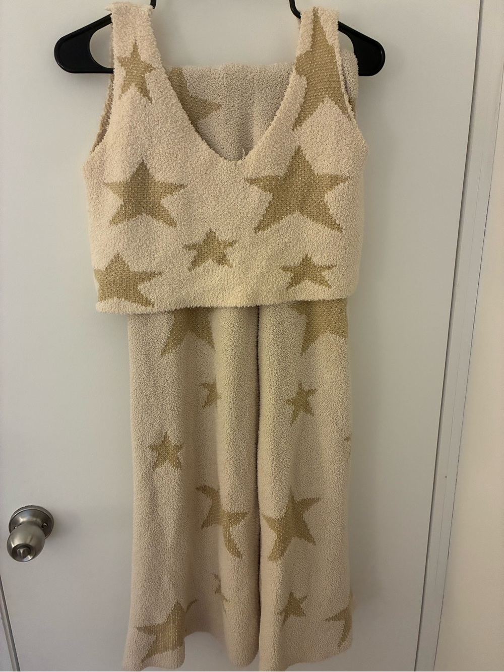 Star-Pattern Wide-Leg two piece set